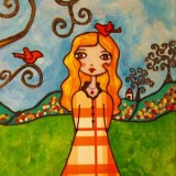 whimsical_landscape_folk_art_canvas_print_blond_girl_red_bird_tree_8908d051